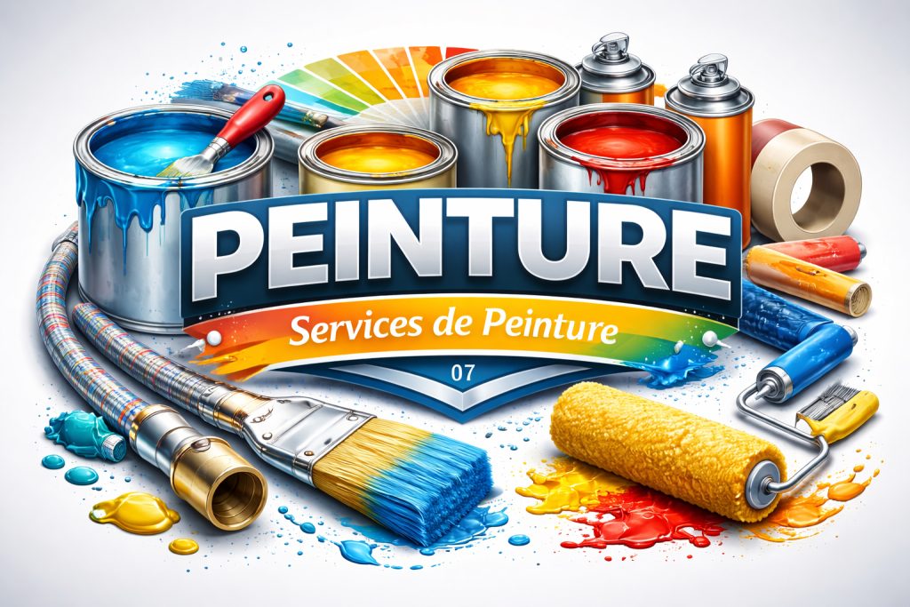 services de peinture colorés